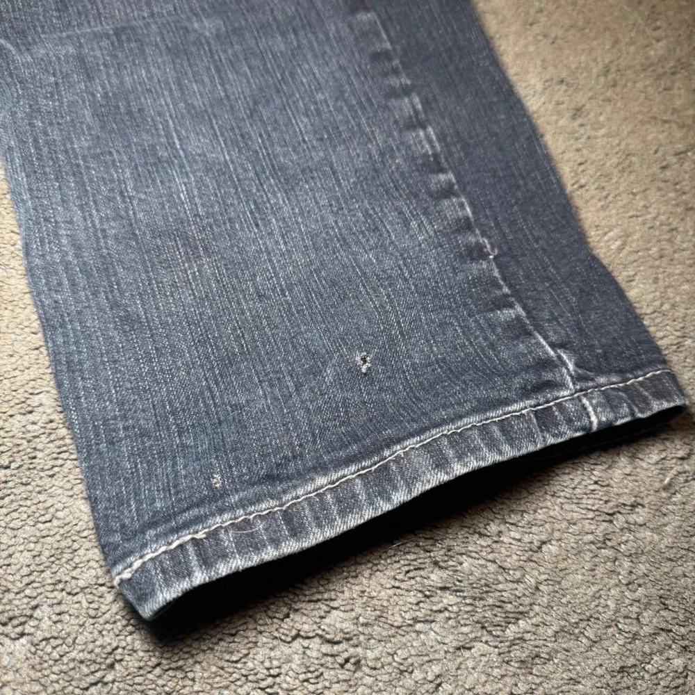 Levis 559 Relaxed Straight Jeans Mens 36x32 Dark Wash Blue Denim Distressed